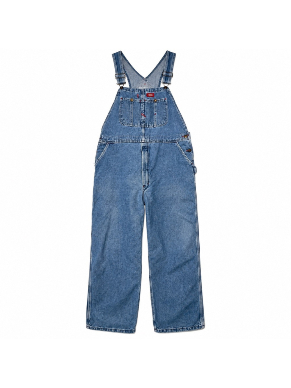 Dickies Bib Overalls Blue Denim Men’s 40x29 Workwear Carpenter Jeans Style